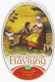LES ANIS DE FLAVIGNY Boite Ovale Canelle-Orange Biologique 50g (12 Pack) - R45
