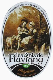 LES ANIS DE FLAVIGNY Boite Ovale Réglisse Biologique 50g (12 Pack) - R53