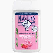 LE PETIT MARSEILLAIS Crème De Douche Extra Douce Framboise Bio & Pivoine 250ml (12 Pack)