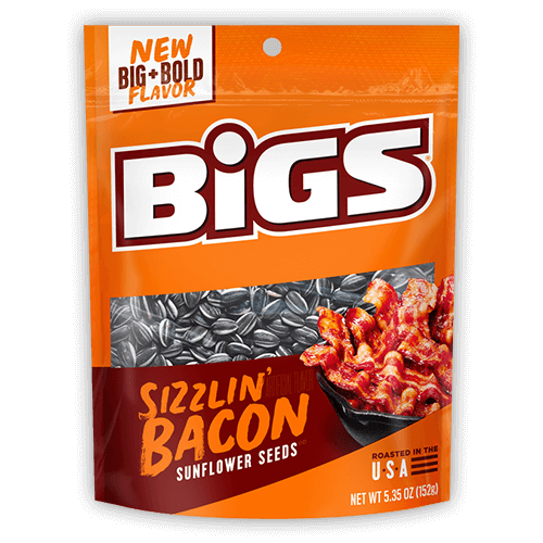 BIGS Sunflower Seeds Bacon Peg Bags 152 g (12 Pack) - G6