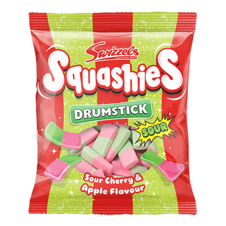 Swizzels Drumstick Squshies Cherry and Apple 120g (12 pack) - H57