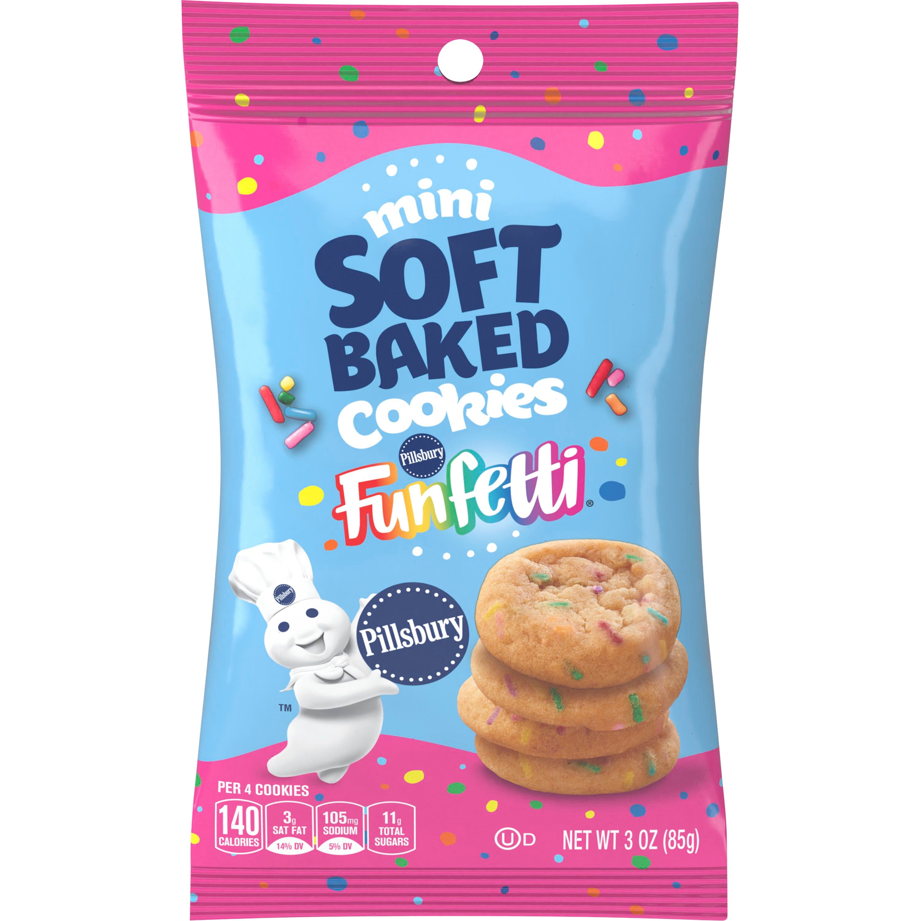 Pillsbury Mini Soft Baked Cookies Funfetti 85g (6 pack) -