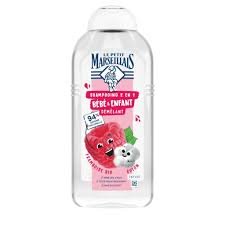 LE PETIT MARSEILLAIS Shampooing 2 En 1 Bébé & Enfant Démêlant Framboise Bio Coton 300ml (12 Pack)