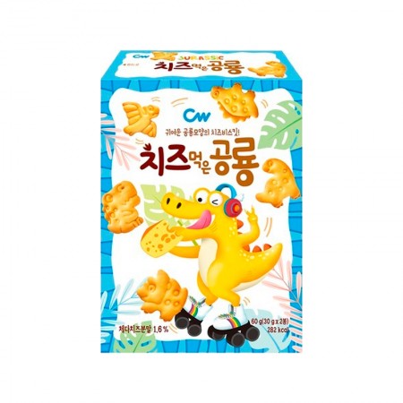 Dinosaur Cookie cheese flavor 60g (10 Pack)