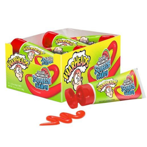 WARHEADS Sour Watermelon Squeeze candy 64 g (12 Pack) - R77
