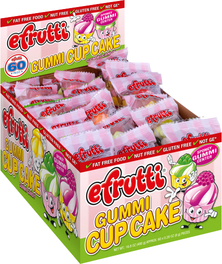 eFrutti Gummi Cupcakes 8 g (60 Pack) -
