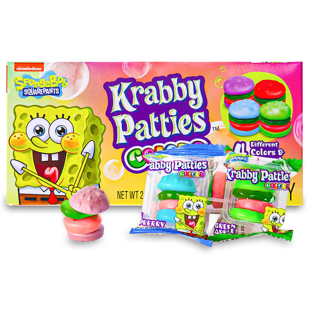 SpongeBob Gummy Krabby Patties Colors Theater Box 72g (12 Pack) - H66