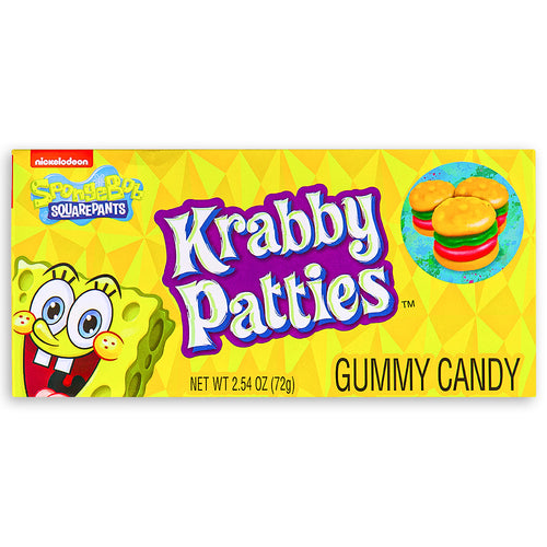 Spongebob Squarepants Gummy Krabby Patties, Theater Box 72 g (12 Pack)
