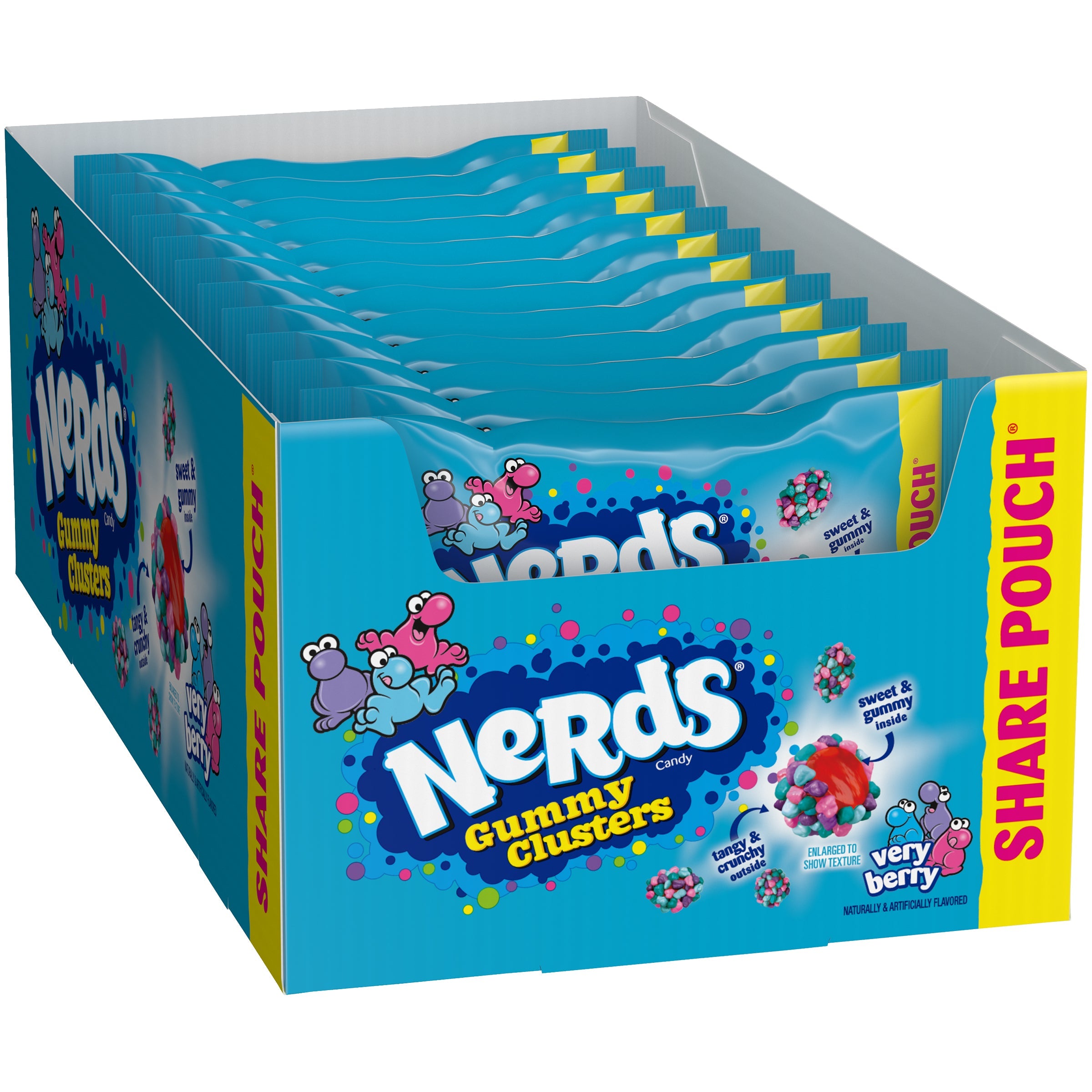Nerds Gummy Clusters Very Berry 85 g (12 Pack) - F17