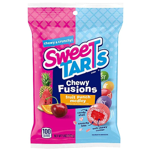 SweeTarts Chewy Fusion Peg Bag 142 g (12 Pack) - D60