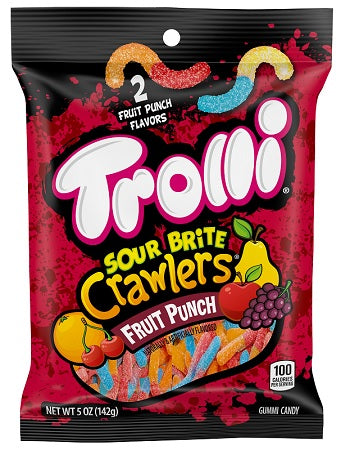 Trolli Sour Brite Crawlers Fruit Punch 142 g (12 Pack) - F24