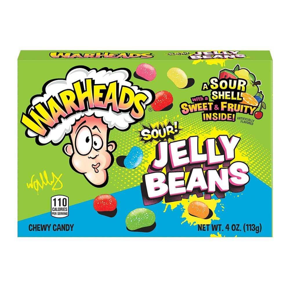 WARHEADS Sour Jelly Beans 113 g (12 Pack) -Z47