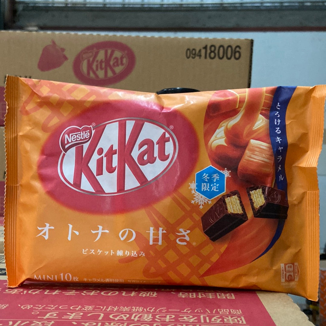 Nestle Kit Kat mini Caramel 10 pieces (Pack of 12) //4902201179850
