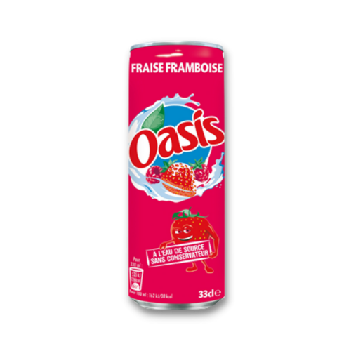 OASIS  Strawberry-Raspberry 33cl - France  (24 Pack) -