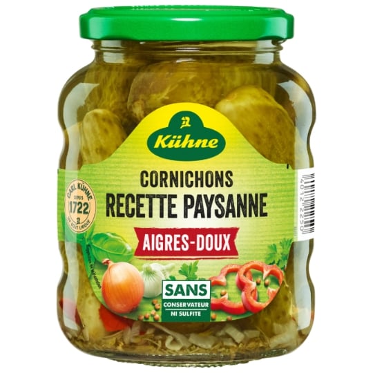 KHUNE Cornichons Aigres-Doux 185g (10 pack)