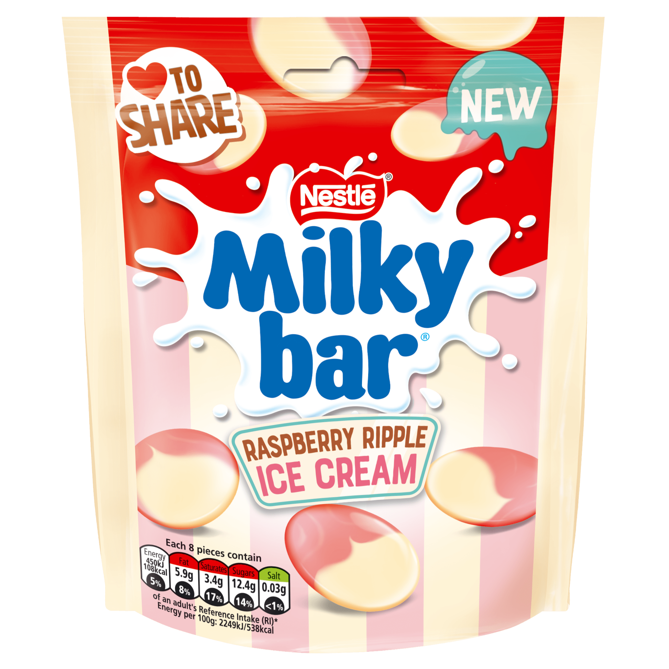 Milkybar Raspberry Ripple Ice Cream 86 g (11 Pack)