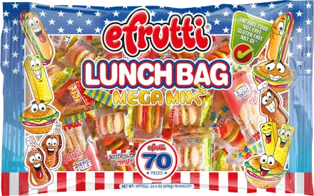 Efrutti Lunch Bag Mega Mix 6 x 578g (70 pack) - F4