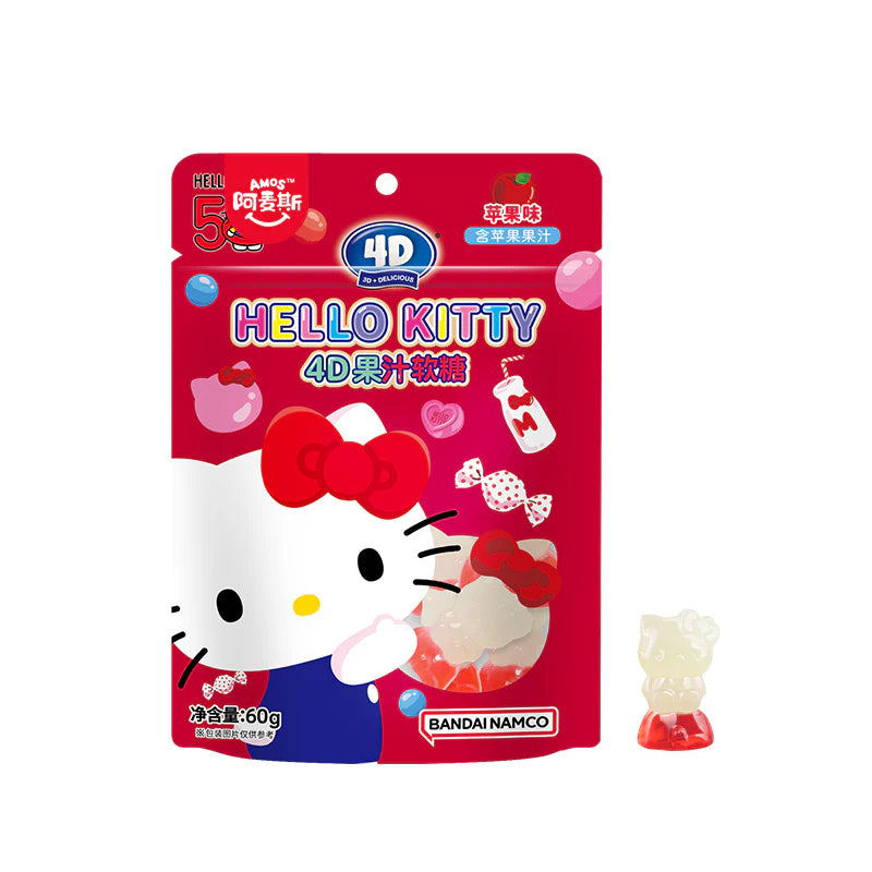 Amos Bandai 4D Hello Kitty Gummies 60g (8 pack)