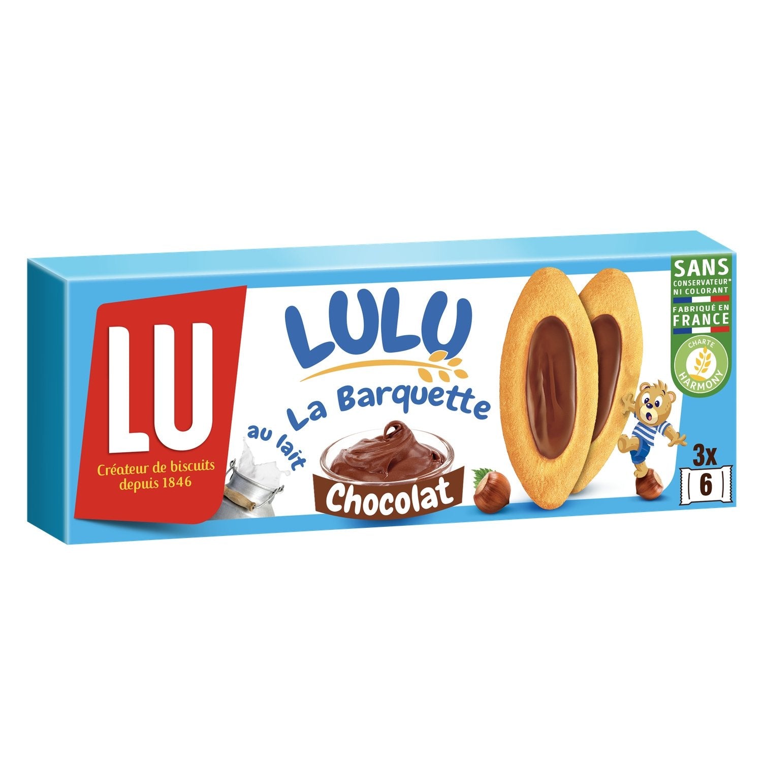 Lu La Barquette Lulu au Chocolat 120g (20 pack)