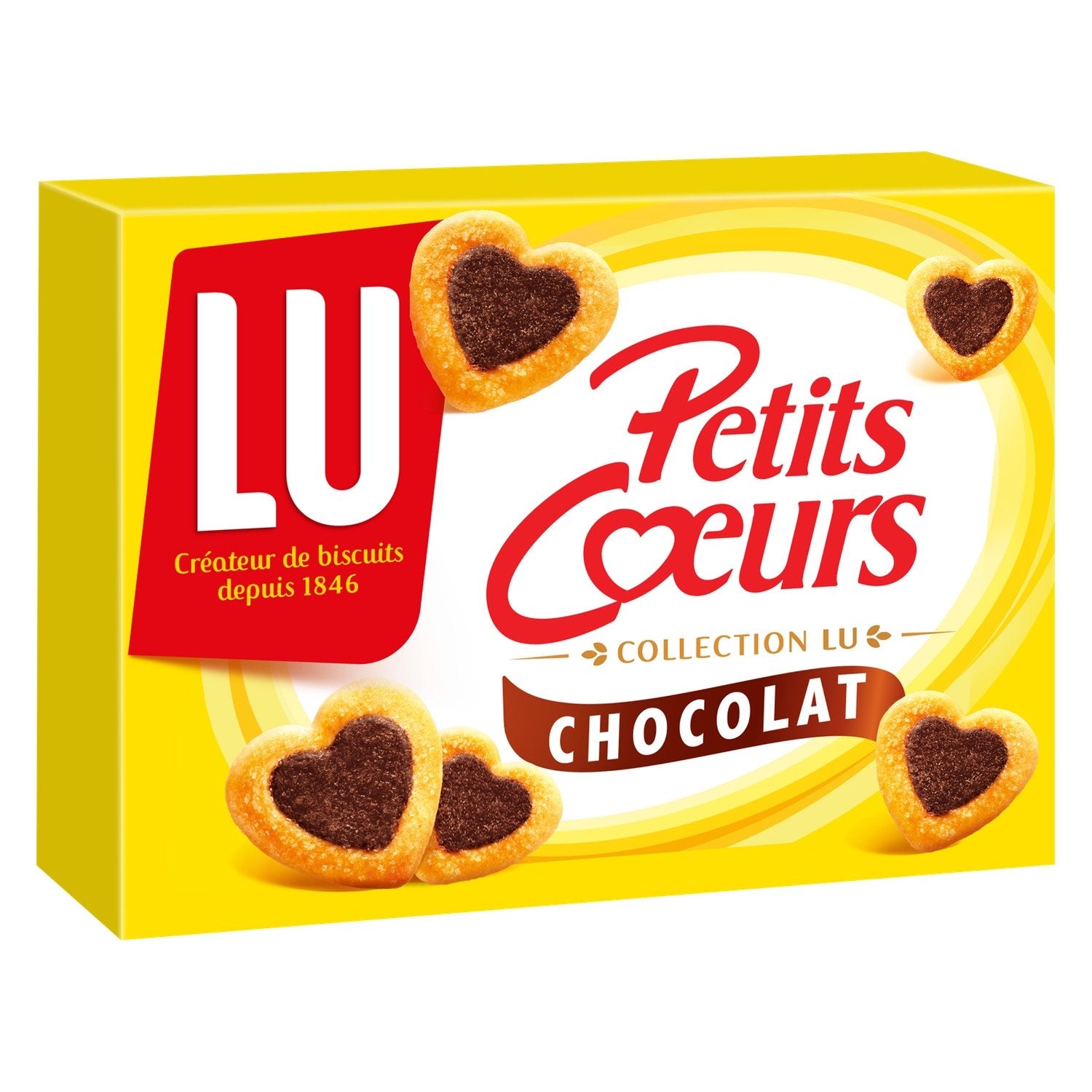 Lu Petits Coeurs Chocolat 125g (16 pack)