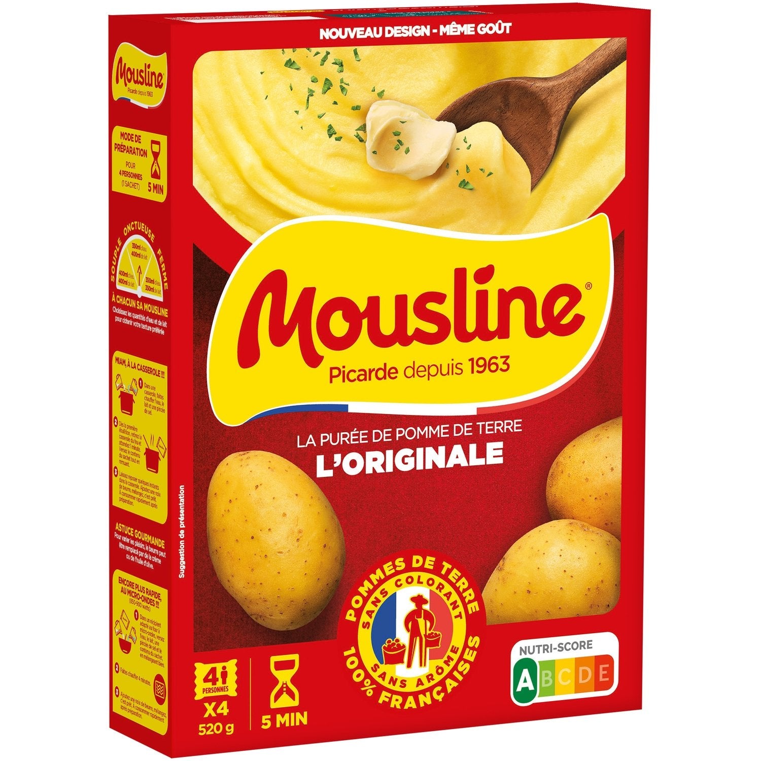 Mousline Purée Nature 4x130g (14 pack)