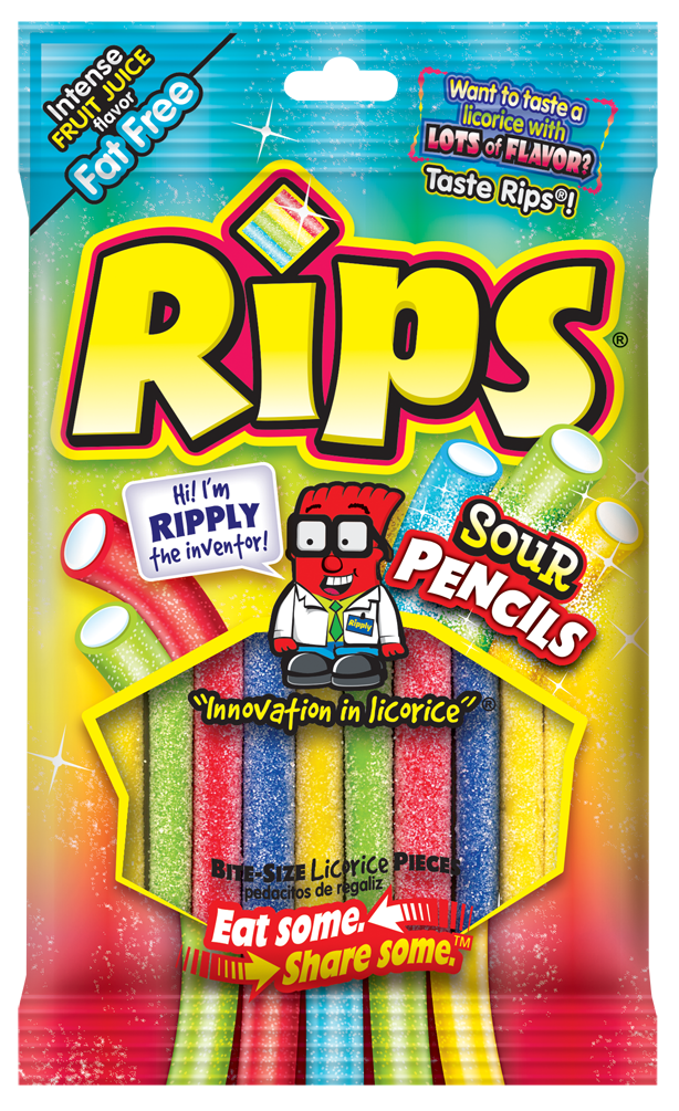 Rips Peg Sour Pencil 79g (12 pack) - D7