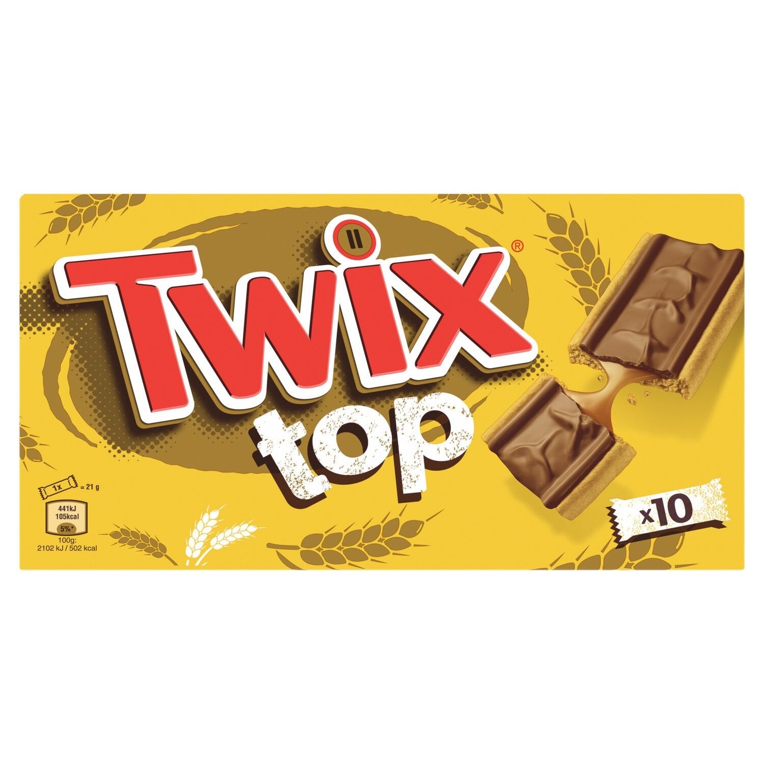 Twix Top Biscuit 210g (18 pack)