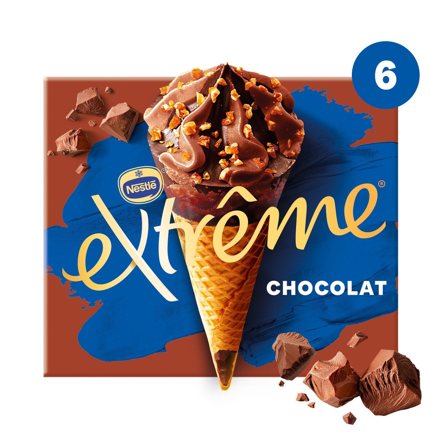 FROZEN - NESTLÉ Ice Cream Extrême Chocolat x6 426g (6 pack).