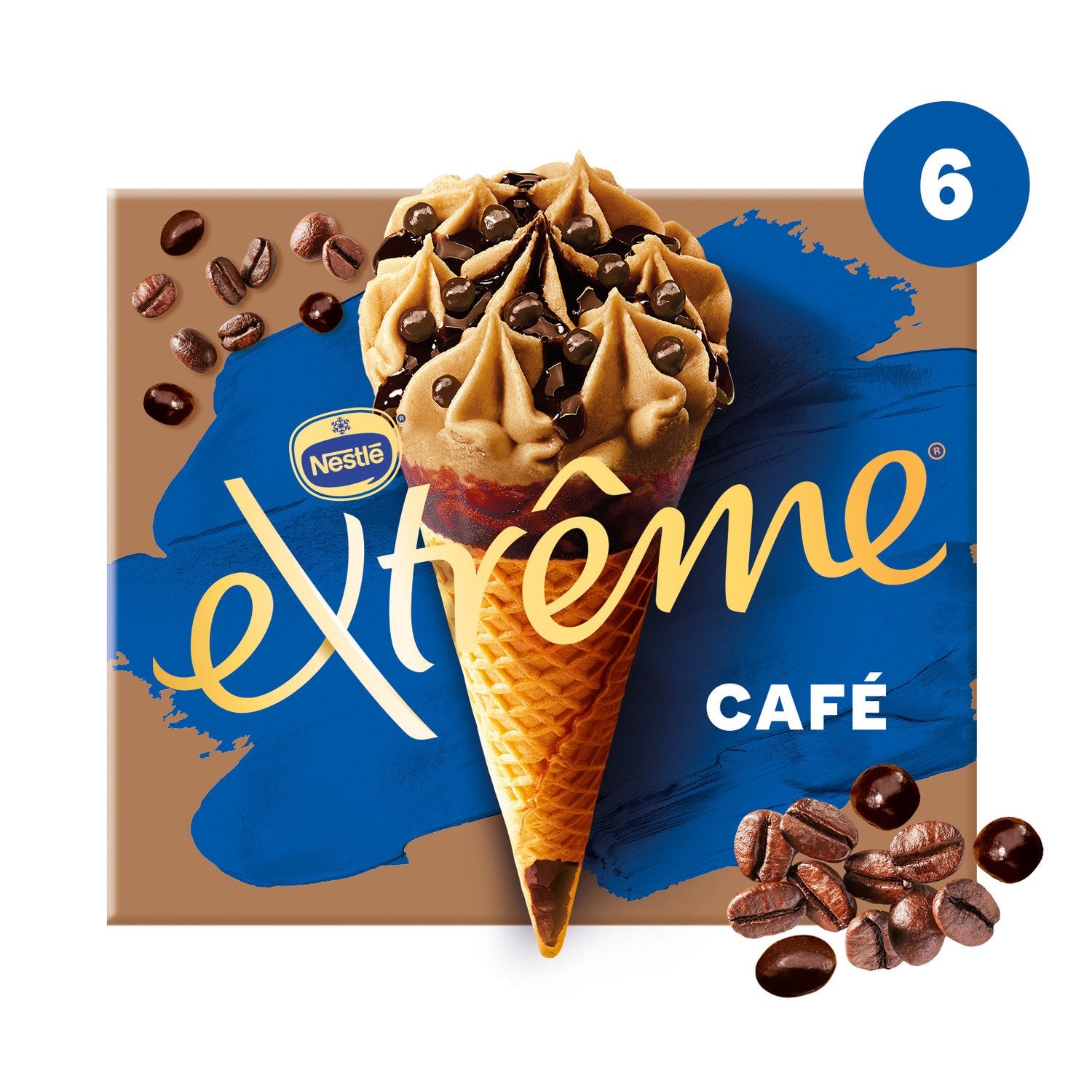 FROZEN - NESTLÉ Ice Cream Extrême Café x6 426g (6 pack).