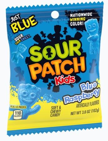 SOUR PATCH KIDS Framboise Bleue 141 g (Pack de 12)