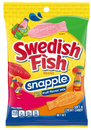 SWEDISH FISH Snapple Limited Editon Peg Bag 102g (12 Pack) - X20