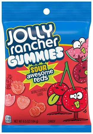 JOLLY RANCHER Gummies sour Awsome Reds 185 g (12 Pack) -X23