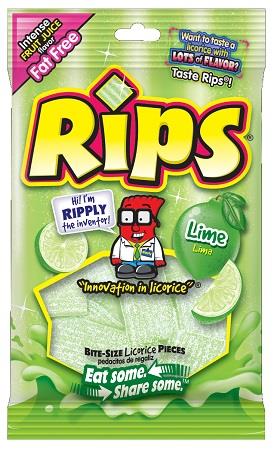 Rips Bite-Size Rippin Lime 113g (12 pack) - X18