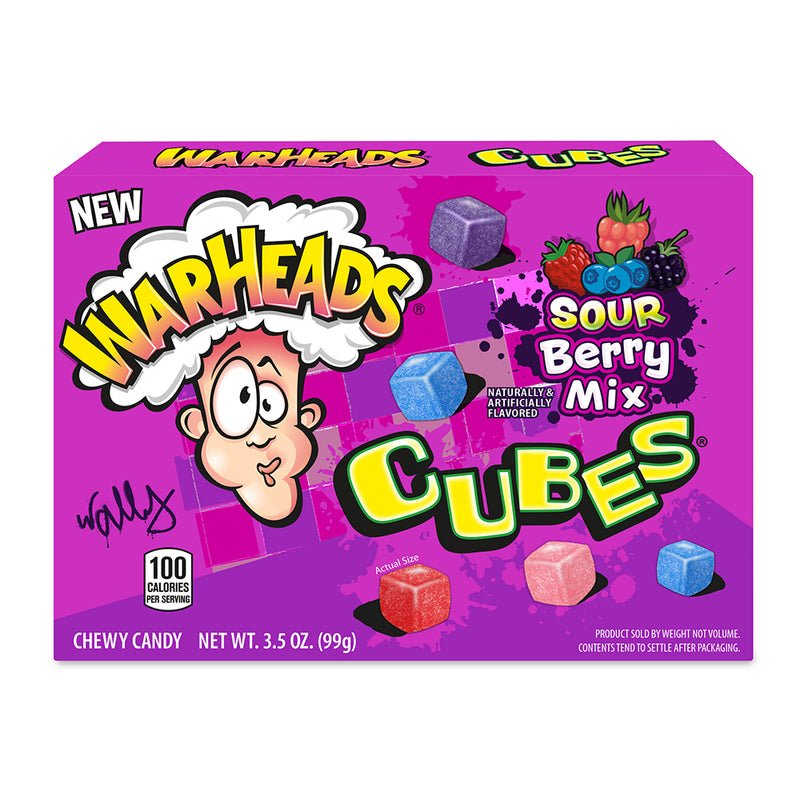 Warheads Theater Box Berry Cubes 99g (12 pack) - B9