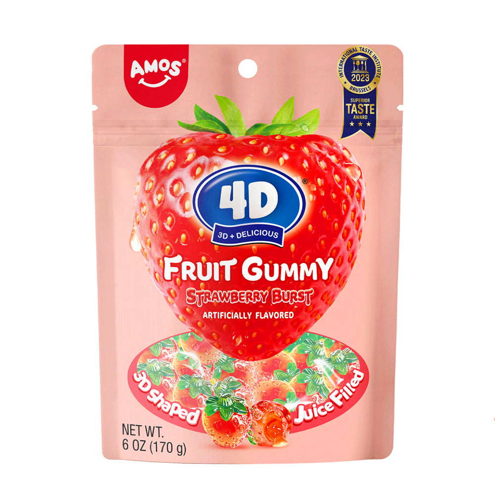 Amos 4D Southern Strawberry Burst 170g (12 Pack)- Z104