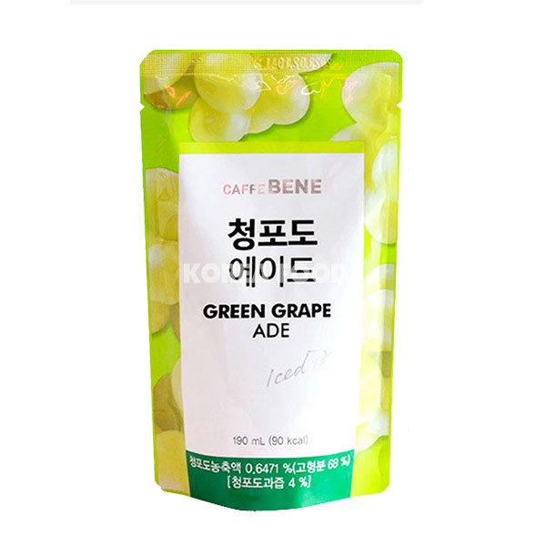 CAFFE BENE Green Grape Ade 190ml (50 pack) - H0