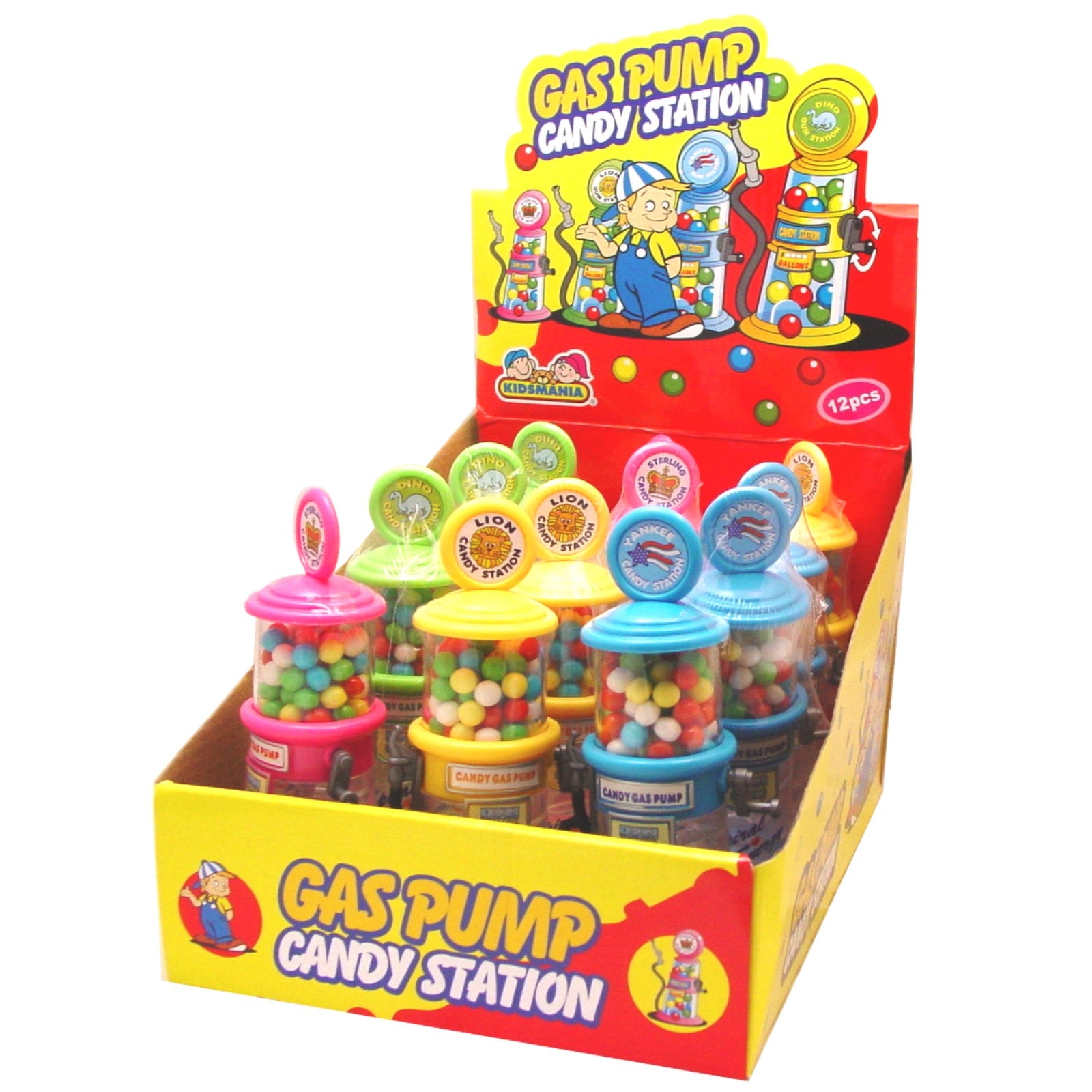 Kidsmania Gas Pump Candy Dispenser 13g (12 pack) - D24