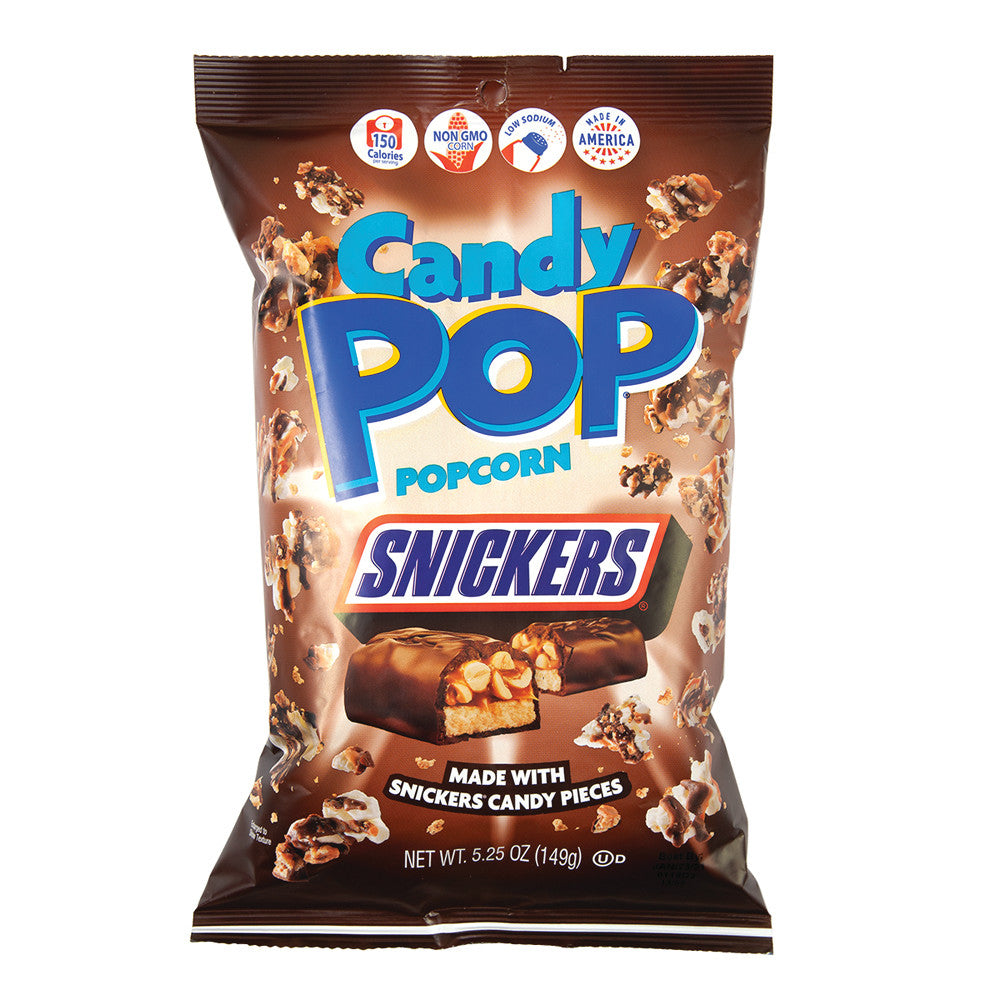 Candy Pop Snickers Popcorn 1oz (pack 48)