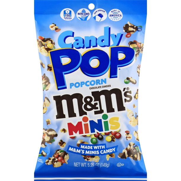 Candy Pop M&M's Minis Popcorn 1oz  (64 pack)