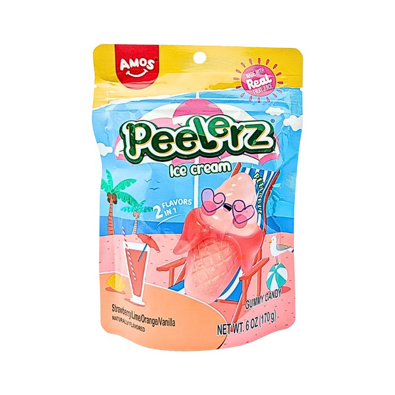 AMOS Peelerz Gummy Ice Cream 170g (12 pack) - L10
