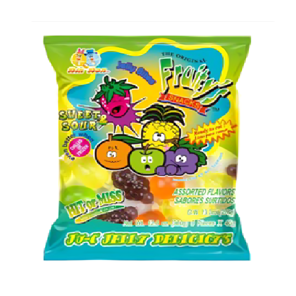 DinDon Ju-C Jelly Fruits Sweet and Sour 334g (30 Pack) Sol