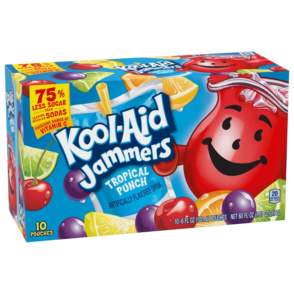 KOOL-AID Tropical punch Jammers 177 mL (40 Pack)