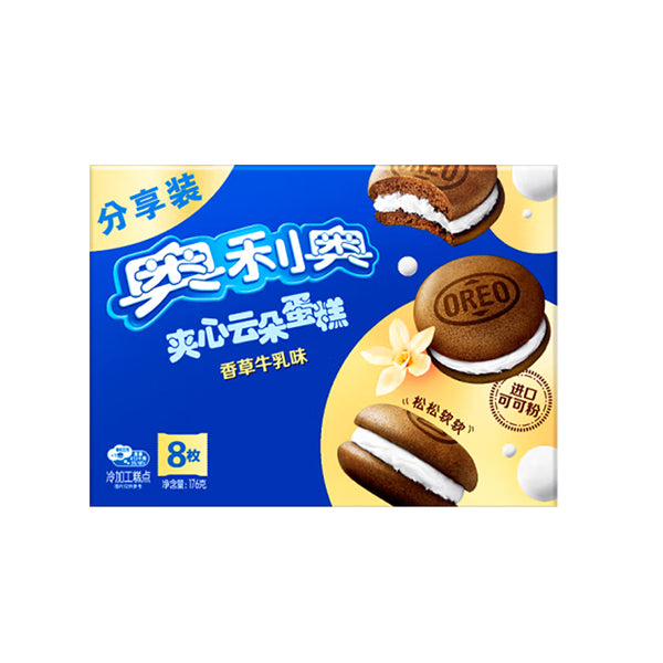 Oreo Sandwich Cake Vanilla Milk Flavor 8 pcs 176g  (12 pack) -