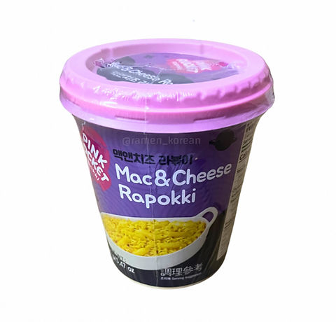 YOUNGPOONG Pink Rocket Mac and Cheese Rapokki Cup 155g (16 Pack) - C05