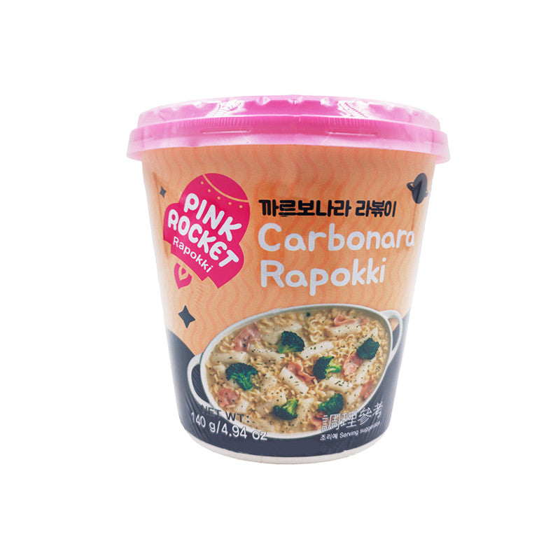 YOUNGPOONG Pink Rocket Carbonara Rapokki Cup 140g (16 Pack) - Zsol