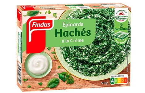FROZEN - FINDUS Epinards Hachés à la crème 500g (12 pack)
