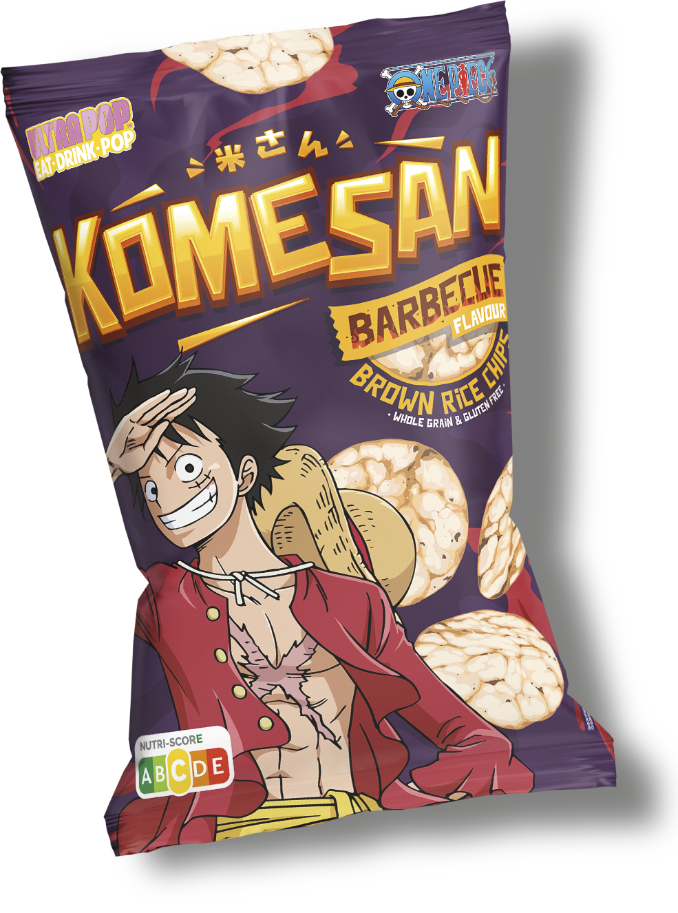 One Piece Luffy  Rice Chip Bbq flavor 60g (24 pack) -Z27 - 38