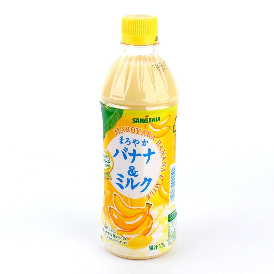SANGARIA Mild Banana & Milk Drink 500ml PET (24 Pack)