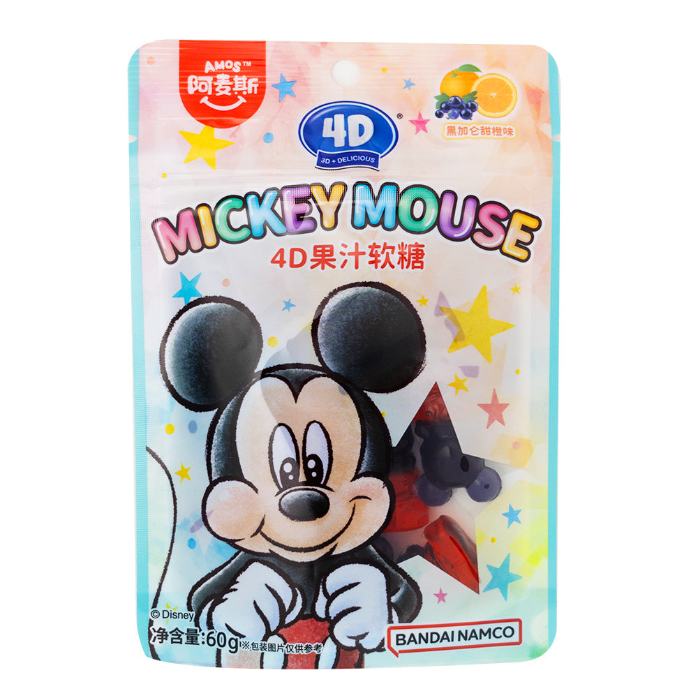 Amos MASTERCASE DEAL Bandai 4D Mickey Mouse Gummies 60g (32 pack) - C4