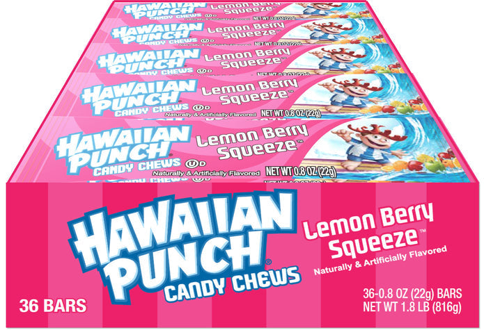 Hawaiian Punch Chew Bars Lemon Berry Squeeze 22 g (36 Pack)